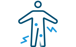 back and leg pain icon