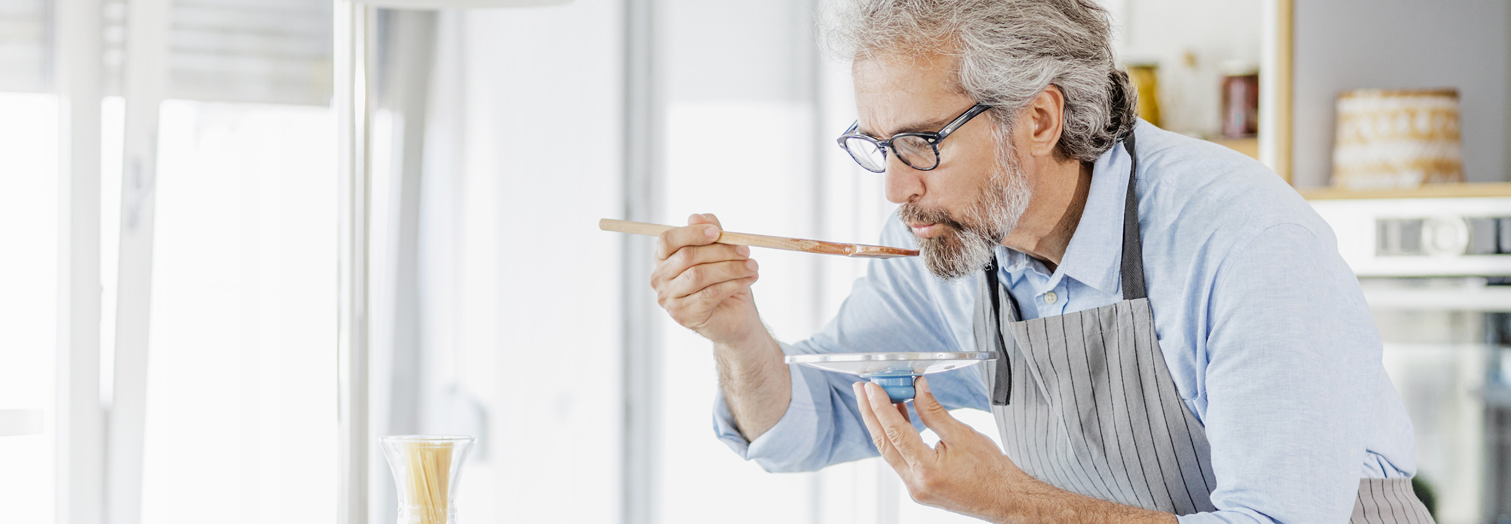 man cooking