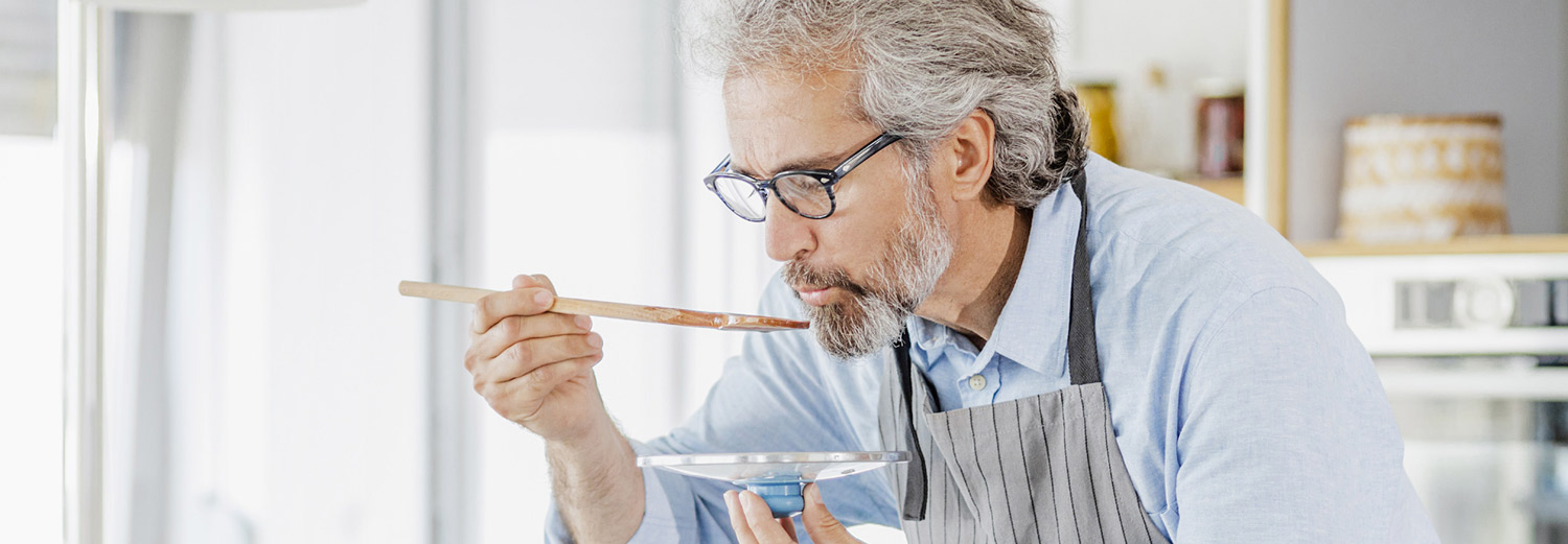 man cooking