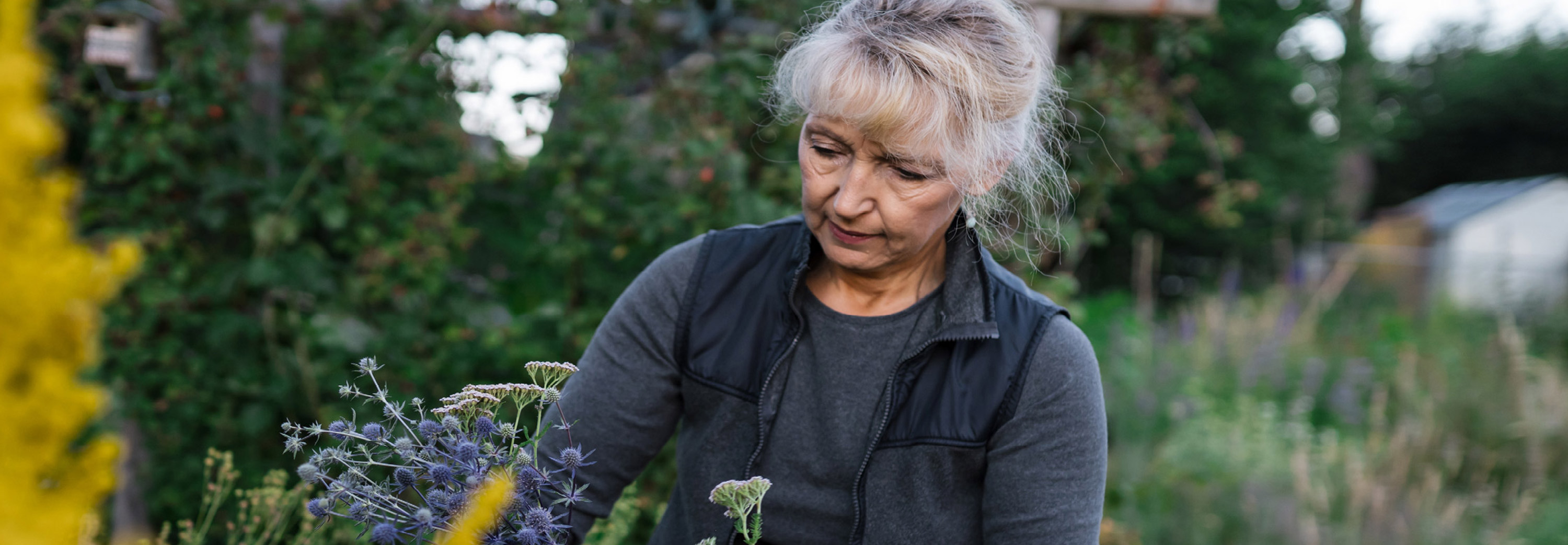 woman gardening