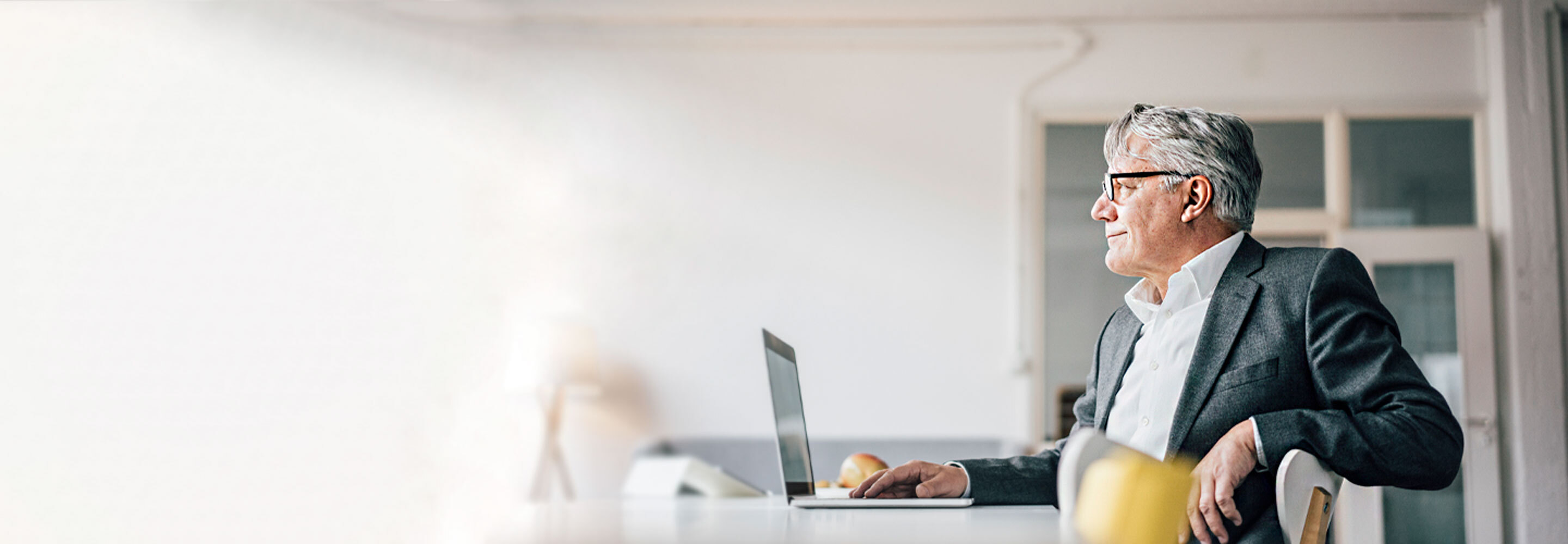 man with laptop