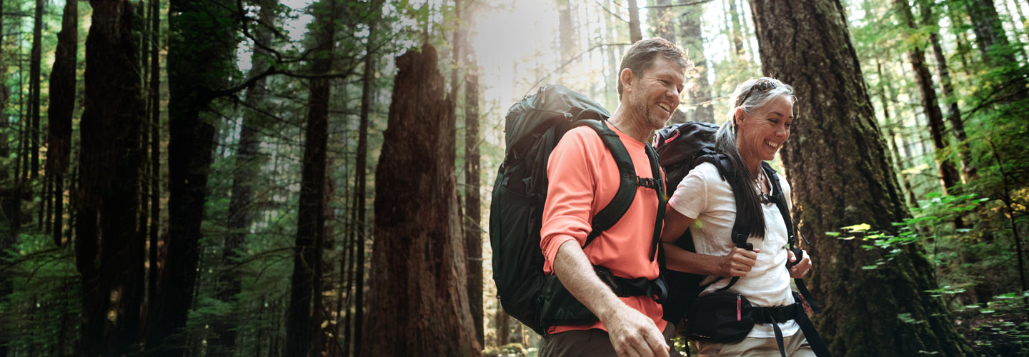 couple in woods